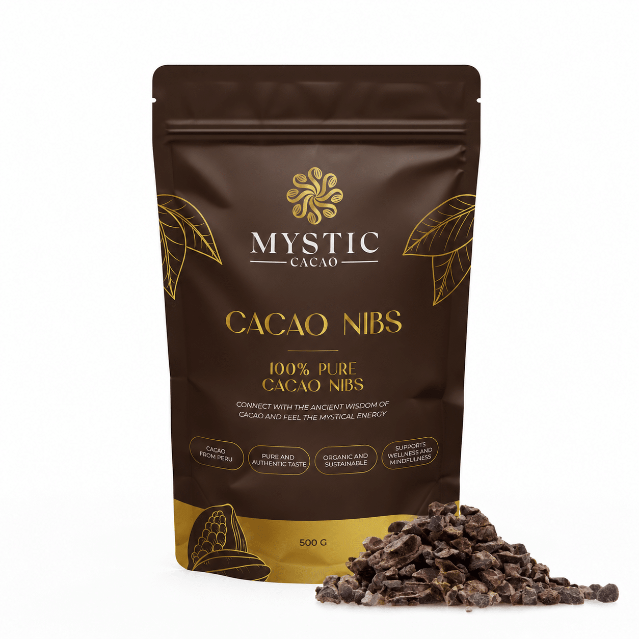 Mystic-Cacao-nibs Cacao NIBS Biologisch (500 gram - 1kg) - Afbeelding 1